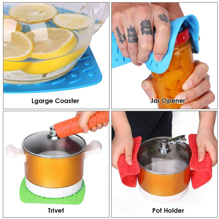Silicone Pot Holders Silicone Trivets Multi-Purpose Hot Pads - China Silicone  Pot Holder and Mat and Silicone Kitchen Utensils price
