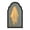 B(White), variant on Decorr Halloween Hologram Ghost Mirror, LED Spooky Haunted Mirror with Eerie Apparition, Indoor Wall Decor for Bedroom, Living Room, Kitchen,Fireplace, DIY Haunted House Props.(13.8")