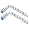 thumbnail image 1 of Unique Bargains 8mm Metric L Shaped Angled Open Hex 6 Point Socket Wrench, Single Ended 2 Pack, 1 of 5
