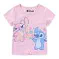 thumbnail image 2 of Disney Lilo & Stitch Short Angel Sleeve T-Shirt and Bike Shorts Set (Girls), 2 Piece Set, Sizes 4-12, 2 of 8