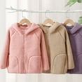thumbnail image 7 of Staki Girls Fleece Jacket Soft Plush Sherpa Faux Fur Hooded Winter Jacket for Girls Warm Lightweight Cozy Teddy Coat 3-18Y(Purple,3-4 Years), 7 of 7