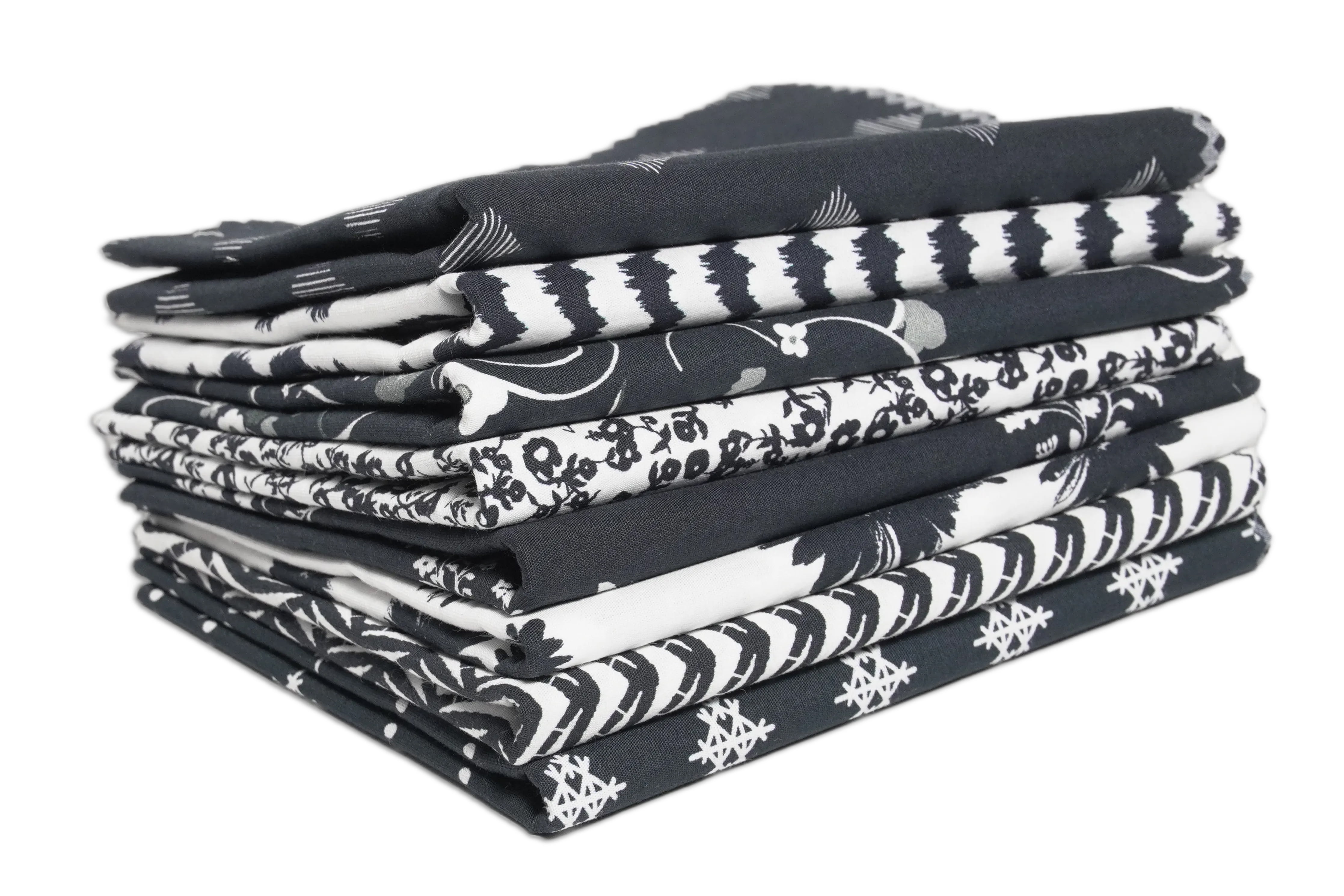 Soimoi 8 Pc Fat Quarter Bundle- Florals Print 18"x 22" DIY Patchwork- 100% Cotton Pre-Cut Quilting Fabric Multicolor