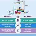 thumbnail image 2 of Morvat Rainbow Soccer Goal Net Set for Kids, Indoors & Outdoors, 2 of 7