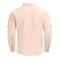 thumbnail image 5 of Kakii Men's Summer Beach Outfits 2 Piece Short Sleeve Shirts and Shorts Texture Vacation Sets for Men 2026, 5 of 9