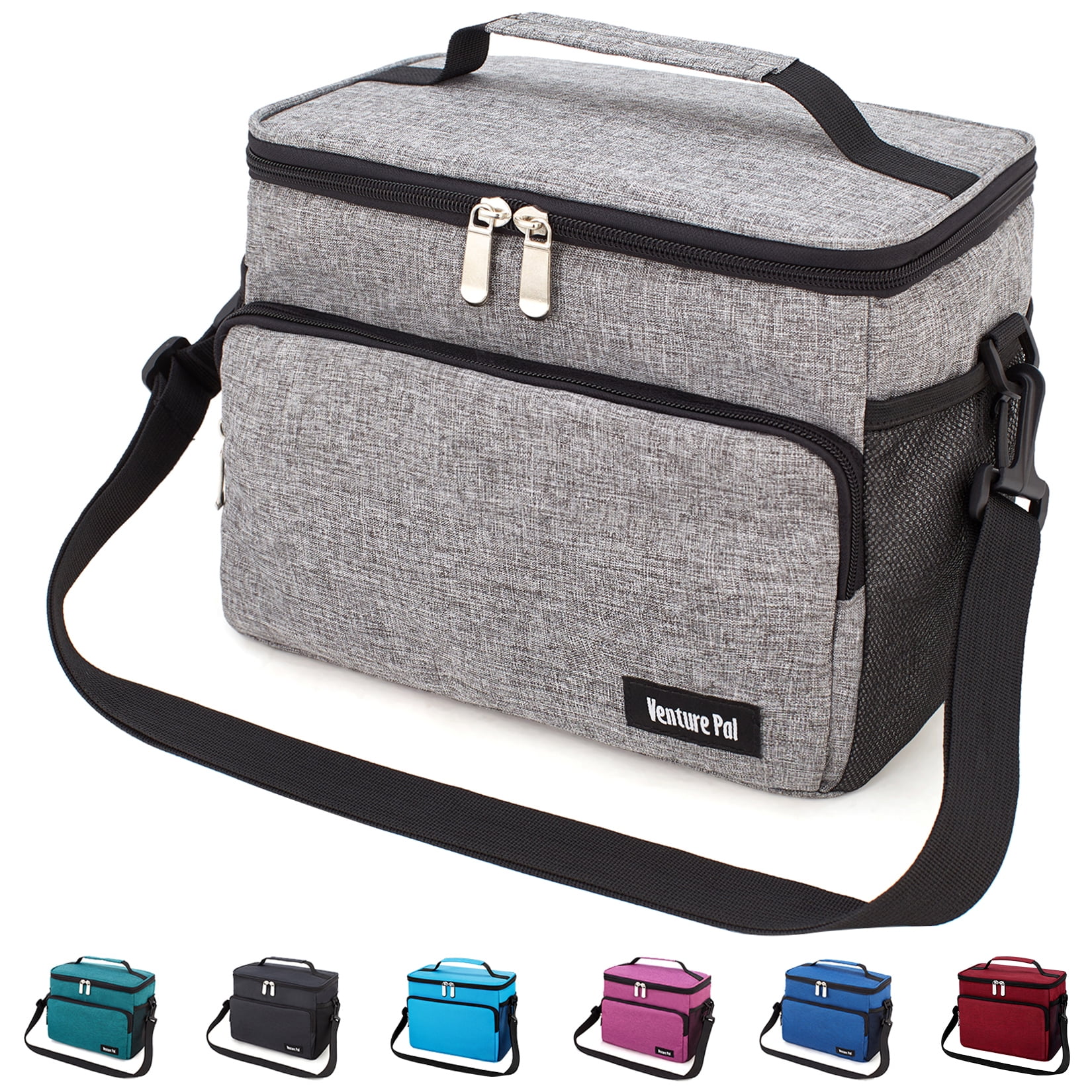 JUMBEAR 15L Leakproof Reusable Insulated Cooler Lunch Bag Office Work Picnic Hiking Beach Lunch Box Organizer with Adjustable