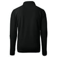 thumbnail image 3 of Men's Cutter & Buck  Black Big Ten Gear Cascade Eco Sherpa Fleece Quarter-Zip Pullover Jacket, 3 of 3