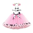 thumbnail image 3 of Conjunto de faldas de tul con tutú de animales para niños, faldas de ballet de tul con lazo para el pelo, faldas de disfraz para fiesta de cumpleaños de niños, disfraz de cebra para cosplay, 3 of 5