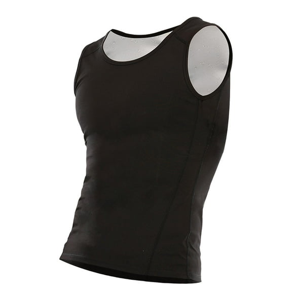 Men sauna Sweat Vest, Mens Heat Trapping Sweat Vest, Slimming Sweat Enhancing Vest, Compression Tank Top for Sports, Fitness, Exercise XXL