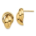 thumbnail image 1 of FB Jewels Leslie's 14K Yellow Gold Polished Twisted Post Earrings, 1 of 3