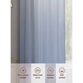 thumbnail image 7 of Ombre Grey Blue Semi Sheer Curtains 84 Inch Length 2 Panels Set, Abstract Art Sheer Kitchen Curtain Privacy Voile Window Curtain for Living Room Bedroom Rod Pocket Drapes, 7 of 7