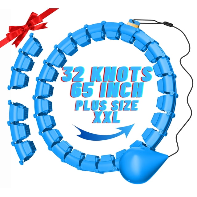 Fitness Hula Hoop Hillhub, 32 nudos, talla grande, 165 cm, silencioso