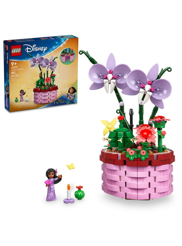 LEGO Disney Encanto Isabelas Flowerpot, Buildable Orchid Flower Toy for Kids with Disney Encanto Mini-Doll, Disney Toy for Play and Display, Fun Disney Gift for 9 Year Old Girls and Boys, 43237