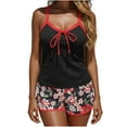 thumbnail image 2 of Viluyesy Womens Swimsuits 2-Piece, Adjustable Strap Tankini and Boyshort Swimwear Tummy Control Bathing Suits Red 3XL, 2 of 6