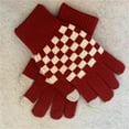thumbnail image 2 of FAWUUDO Women's Winter Touch Screen Keep Warm Gloves Knitted Thermal Gloves for Mens Womens - with Elastic Cuff Red, 2 of 3