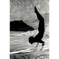 thumbnail image 2 of C. 1930  Don Blanding Art  Surfer And Waikiki  Figure Of Man Doing Hand Stand On Surfboard., 2 of 2