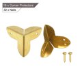 thumbnail image 3 of 16 Pcs Furniture Corner Edges Protector, 9mm Metal Edge Guard with Screws, Yellow, 3 of 6