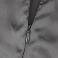 thumbnail image 2 of Funda de almohada de satén REGALWOVEN con cremallera oculta y máscara de sueño estándar gris oscuro, 2 of 6