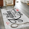 thumbnail image 3 of Kitchen Knife Fork Area Rug 4x6 Washable Rug Non Slip Vintage Love Heart Grey Wood Grain Large Area Rug Indoor Floor Carpet for Entryway Bedroom Kitchen Living Room Home Office Dining Room Nursery, 3 of 8