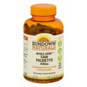 Sundown Herbal Supplement w/ Saw Palmetto 450mg Non GMO, 250ct, 6-Pack