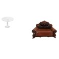 thumbnail image 1 of Muebles En Miniatura, Mesa Auxiliar Y Sofá, Modelo De Silla Individual, Accesorio DIY Para Casa De Muñecas, Micropaisaje, Jardín, Decoración De Casa De Juegos., 1 of 7