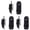 black 3PCS, variant on Multifunction Rotatable 360 Degrees Flashlight Pouch Clip Belt Holder Outdoor 15x5.5 cm