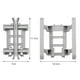 thumbnail image 5 of Tren de aterrizaje,Accesorios para Drones Tren de Aterrizaje Pata 2 2S,Extensiones Apoyo Pierna Trineo Protección,Auxiliar de pierna de kit extendido elevado plegable,Protector extensor de, 5 of 9