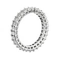 thumbnail image 5 of 1.00 Carat Excellent Emerald Cut Real Diamond New Design Eternity Band for Wedding and Engagement Solid 950 Platinum Size 11, 5 of 8