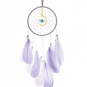 Jianjun Country Protects Happiness Dream Catcher Wall Hanging Feather Decor
