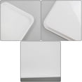 thumbnail image 4 of 6 Plateaux de Service en Plastique Grands Plateaux de Restauration Rapide en Plastique Blanc, 4 of 7