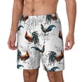 thumbnail image 2 of Balery Cool Chicken Mens Swim Trunks Swim Shorts for Men Quick Dry Inseam Beach Shorts with Compression Liner Pocket-Small, 2 of 9