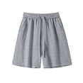 thumbnail image 4 of XuJwPNcy Mens Athletic Shorts Lightweight Cotton Drawstring Baggy Sweat Shorts Gym Workout Bermuda Shorts Summer Clothes, 4 of 7
