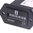 thumbnail image 4 of 6 Digits 100-250V AC 10-80V DC Hour Meter Complete Sealed Quartz Timer Counter SYS-1, 4 of 5