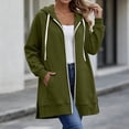 thumbnail image 4 of jjayotai Women's Zip up Hoodies Long Tunic Sweatshirts Oversized Fleece Casual Long Sleeve 2026 Fall Hoodie Jacket Coat, 4 of 6
