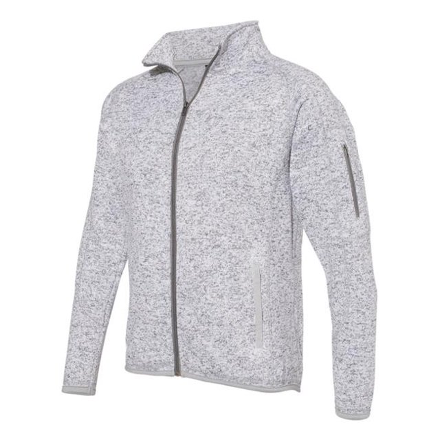 Burnside B18886105 Womens Sweater Knit Jacket, Heather Grey - Large