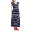 Oh! Mamma Maternity Cap Sleeve Striped M