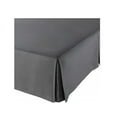thumbnail image 2 of The Great American Store- 600 TC 100% Natural Cotton, Pleated Style Bed Skirt with 27 Inch Drop (Twin Size, Solid Grey) -Easy Fit Dust Ruffle, Covers Bed Legs & Frame, 2 of 2