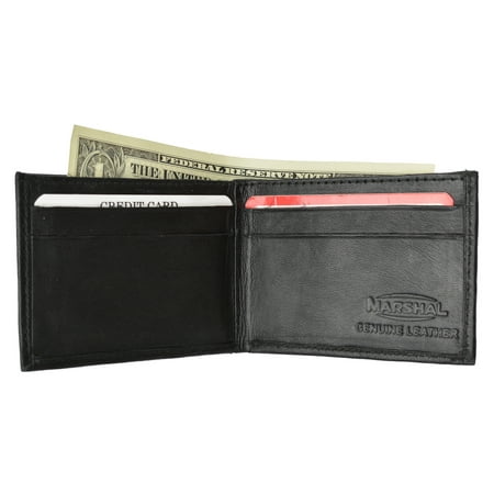 Black Mini Wallet - Children/Kids Slim Black Leather Lamb Mini Bifold Wallet 85 (C) Black