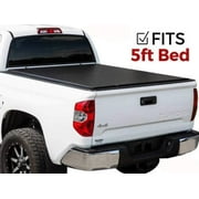 Retractable 2016-2019 Toyota Tacoma 5 Foot Bed Only Matte Truck Bed Tonneau Cover