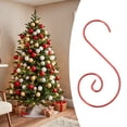 thumbnail image 5 of 20 Pcs Stainless Steel Christmas Ornament Hooks,Christmas Ornament Hangers,1.89 inch Metal Wire Ornaments Hooks,S Hooks Christmas Tree Ornament Hangers Hooks for Xmas Tree Decorations,Red, 5 of 7