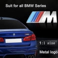 thumbnail image 5 of 3pcs Replacement Parts For X2 Bmw M Sport Emblem Chrome Sticker For All Bmw Models Side Fender Emblem, 5 of 5