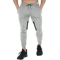 thumbnail image 3 of FEDTOSING Men's Gym Sweatpants Drawstring Gray Running Joggers Trackpants with Zipper Pockets, 3 of 6