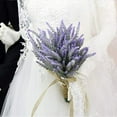 thumbnail image 5 of Artificial Flowers Lavender 4 Bundles Faux Plastic GRNSHTS Indoor Outdoor Lavender Greener Plants Lifelike Fake Flocking Lavender Bouquet for Wedding Home Office Patio Garden Decor (Purple), 5 of 7
