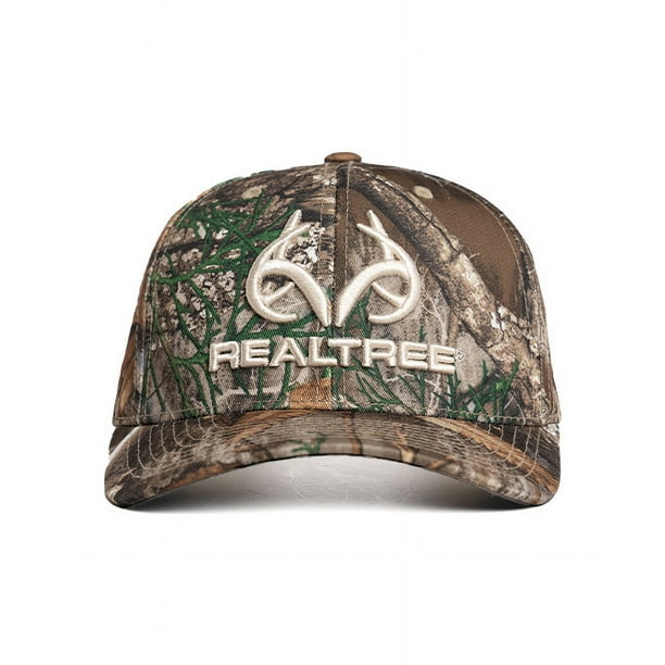 Realtree Embroidered Logo 6 Panel Hat | EDGE - Walmart