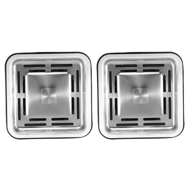 2X Square Sink Strainer Plug Kitchen Sink Drain Mesh Stopper Basket Strainer Waste Plug Kitchen Appliances