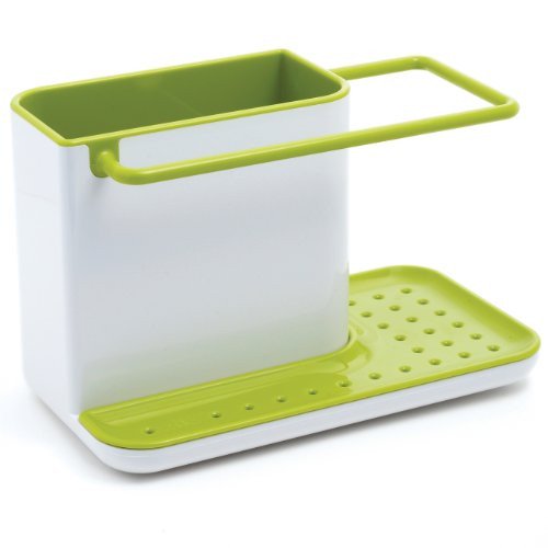 Joseph Joseph Sink Caddy Kitchen Soap and Sponge Holder White and Green