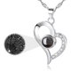 thumbnail image 1 of Collar de plata de ley 925 Te amo Collar de amor en 100 idiomas Un regalo romántico para novia para ella Vhermosa, 1 of 4