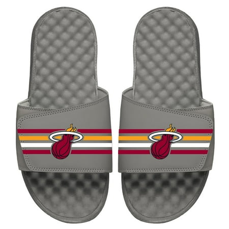 

Men s ISlide Gray Miami Heat Stripes Slide Sandals