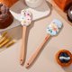 thumbnail image 2 of 2pcs Silicona raspador espátulas pastel de pastel espátulas mango de madera spatulas raspadores de cocina, 2 of 7
