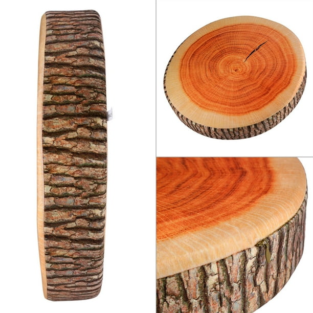 Keenso Soft Office Round Wood Pillow Plush Cushion Chair Buttocks