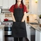 thumbnail image 4 of Delantal Con Peto, Ajustable Con 2 Bolsillos, De Tela Vaquera, Resistente Al Agua Y Al Aceite, Delantal De Cocina Para Chefs, Hombres Y Mujeres., 4 of 7